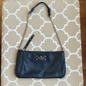 Kate Spade Black Leather Shoulder Purse